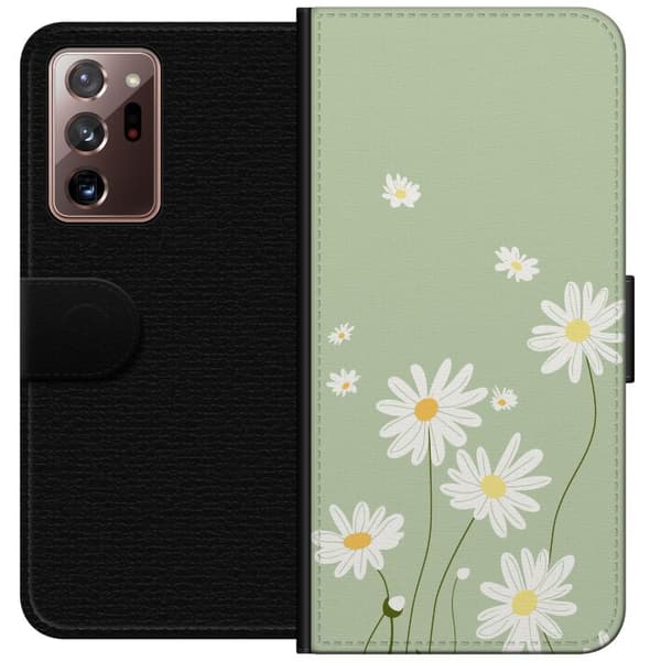 Samsung Galaxy Note20 Ultra Plånboksfodral Prästkragar – blommigt mönster i svensk sommarstil