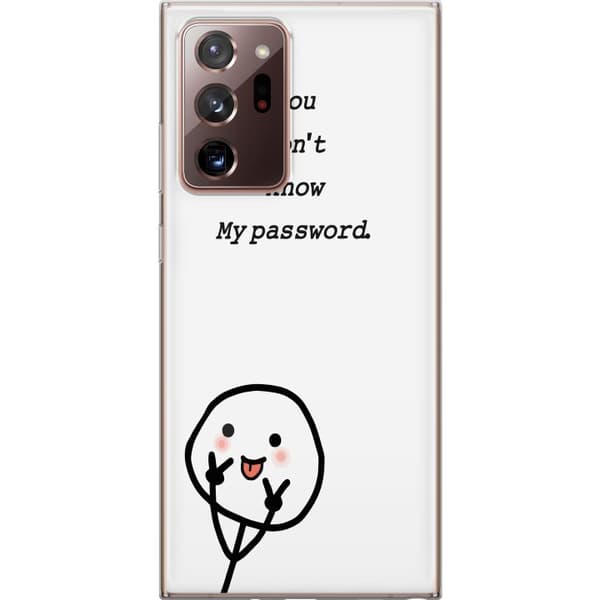 Samsung Galaxy Note20 Ultra Gennemsigtig cover Du Kender Ikke Mit Adgangskode