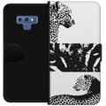 Miniatyrbild 1 av 3: Samsung Galaxy Note9 Plånboksfodral Leopard Faces – trendigt mönster med leopardansikten
