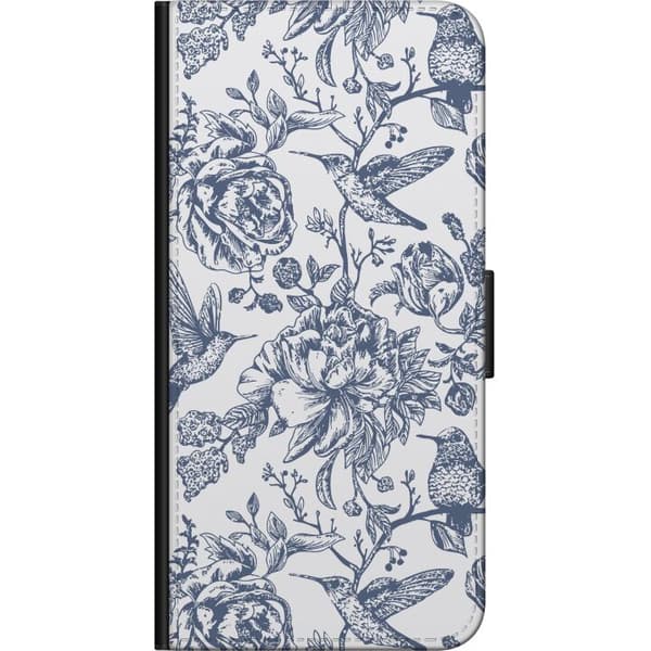 Samsung Galaxy Note9 Plånboksfodral Blomster & Fåglar – romantiskt mönster i vintage-stil