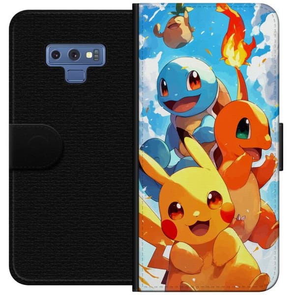 Samsung Galaxy Note9 Tegnebogsetui Pocket Creatures - inspireret af Pokémon uden at nævne navnet