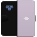 Miniatyrbild 1 av 3: Samsung Galaxy Note9 Plånboksfodral Lila Moln – minimalistiskt moln på lila bakgrund