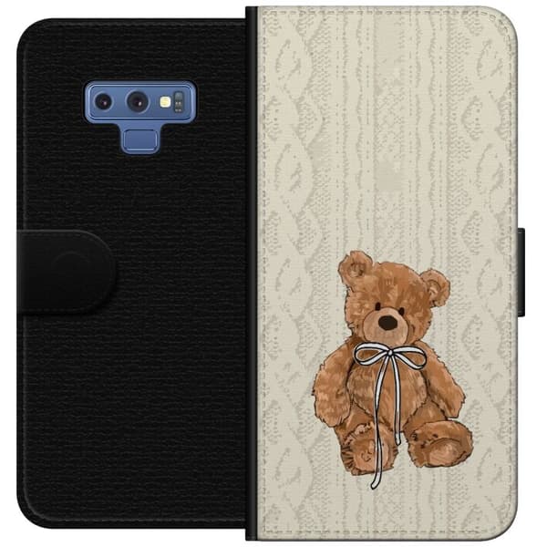 Samsung Galaxy Note9 Plånboksfodral Liten Nalle – klassisk nalle i enkel design