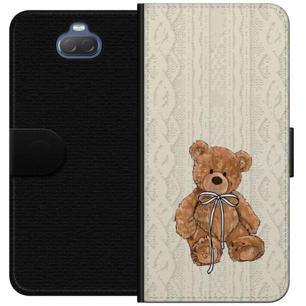 Sony Xperia 10 Tegnebogsetui Lille Teddy – klassisk teddy i enkel design