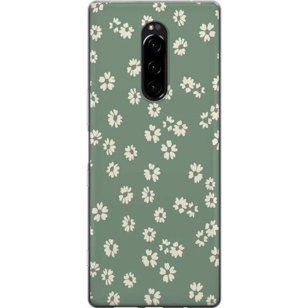 Sony Xperia 1 Gennemsigtig cover Blomsterdrøm - Farverigt Blomstermønster