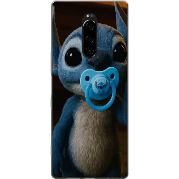 Sony Xperia 1 Gjennomsiktig deksel Stitch & Napp - babytema med søt karakter