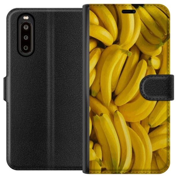 Sony Xperia 10 II Lompakkokotelo Banaani kuvio