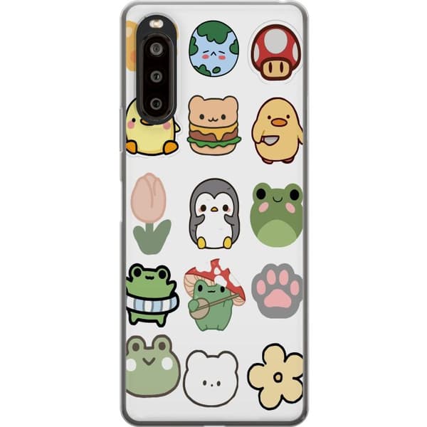 Sony Xperia 10 II Gennemsigtig cover Kawaii Friends