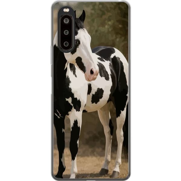 Sony Xperia 10 II Läpinäkyvä kuori Kaunis Hevonen - elegantti hevonen kuva-aihe