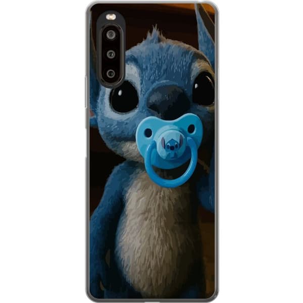 Sony Xperia 10 II Gjennomsiktig deksel Stitch & Napp - babytema med søt karakter