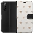 Pikkukuva 1 / 3: Sony Xperia 10 III Lompakkokotelo Teddy-tausta - söpöt teddykarhut pehmeällä taustalla