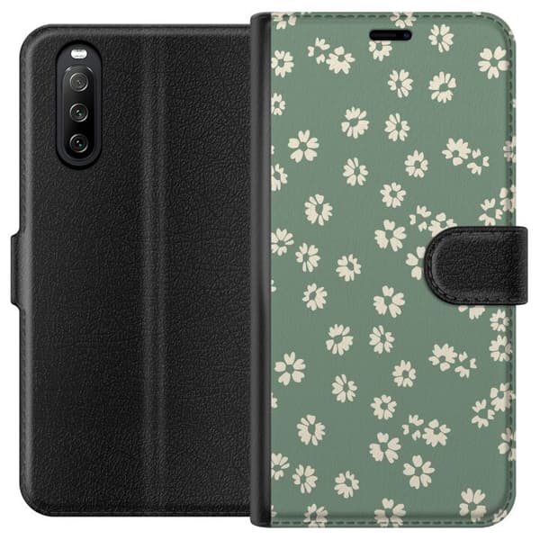 Sony Xperia 10 III Lompakkokotelo Kukkaisunelma - Värikäs Kukkakuvio
