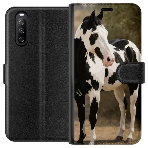 Sony Xperia 10 III Lompakkokotelo Kaunis Hevonen - elegantti hevonen kuva-aihe