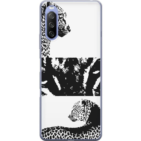 Sony Xperia 10 III Gennemsigtig cover Leopard Faces