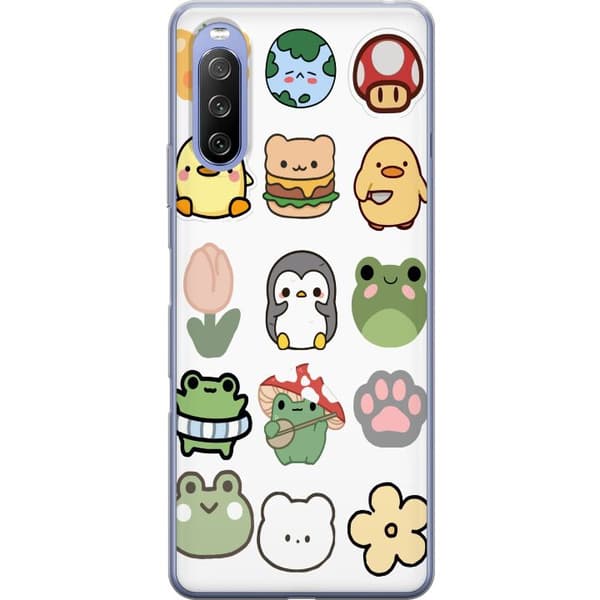 Sony Xperia 10 III Läpinäkyvä kuori Kawaii Friends