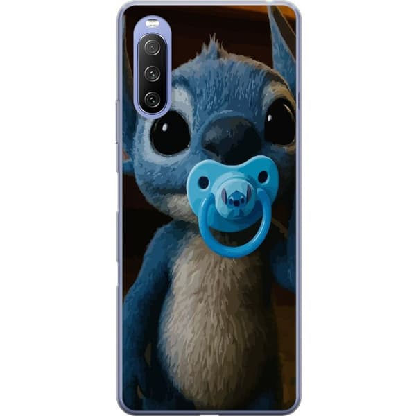 Sony Xperia 10 III Läpinäkyvä kuori Stitch & Napp - vauvateema söpöllä hahmolla