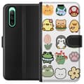 Miniatyrbild 1 av 3: Sony Xperia 10 IV Plånboksfodral Kawaii Friends – söta figurer i japansk stil