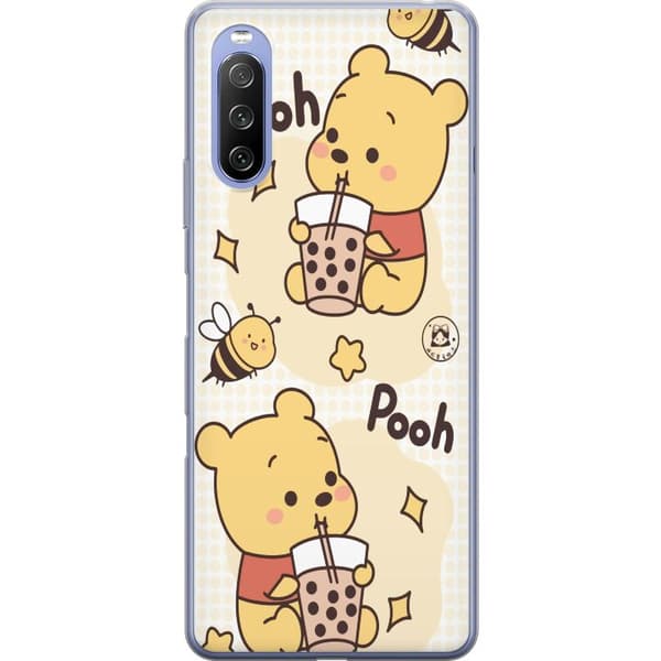 Sony Xperia 10 III Lite Genomskinligt Skal Nalle Pooh Style – klassiskt björnmotiv i ny tolkning