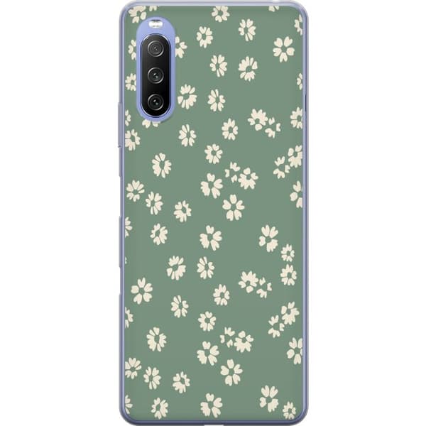 Sony Xperia 10 III Lite Genomskinligt Skal Blomsterdröm – färgglatt blommönster