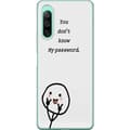 Miniatyrbild 1 av 3: Sony Xperia 10 IV Genomskinligt Skal You Don’t Know My Password – edgy textmotiv med attityd