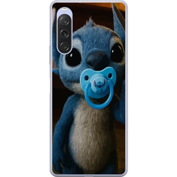 Sony Xperia 10 V Läpinäkyvä kuori Stitch & Napp - vauvateema söpöllä hahmolla