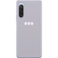 Pikkukuva 1 / 3: Sony Xperia 10 V Läpinäkyvä kuori Lila Blomminimalismi - tyylikäs kukkakuva lila taustalla