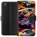Miniatyrbillede 1 af 3: Sony Xperia 10 V Tegnebogsetui Rallyfeber - fartfyldt motiv med rallybiler