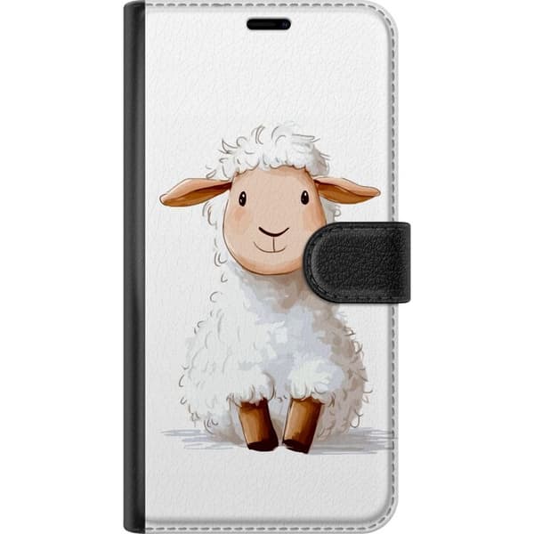 Sony Xperia 10 V Plånboksfodral Sött Lamm – tecknad stil för barn & babyprodukter
