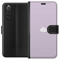 Miniatyrbild 1 av 3: Sony Xperia 10 V Plånboksfodral Lila Moln – minimalistiskt moln på lila bakgrund
