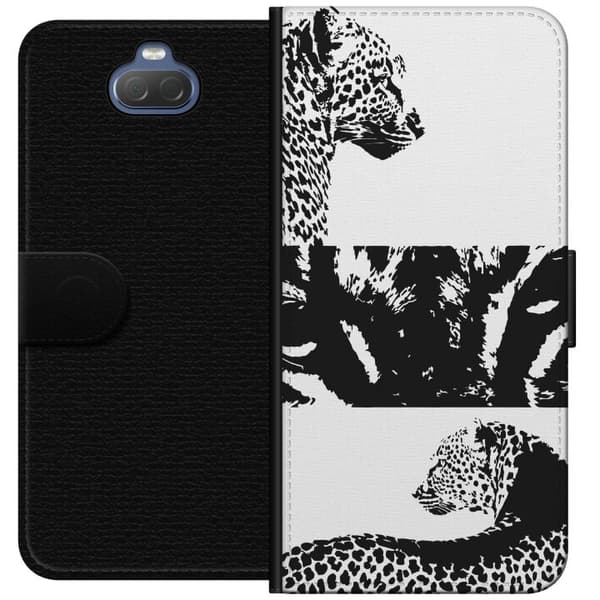 Sony Xperia 10 Plus Lommeboketui Leopard Faces
