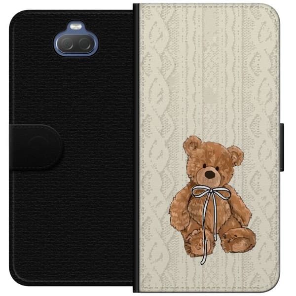 Sony Xperia 10 Plus Tegnebogsetui Lille Teddy – klassisk teddy i enkel design
