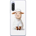 Miniatyrbillede 1 af 3: Sony Xperia 10 V Gennemsigtig cover Sødt Lamm - tegneseriestil til børn og babyprodukter
