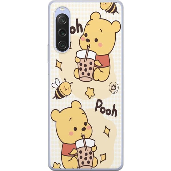 Sony Xperia 10 V Gennemsigtig cover Nalle Pooh-stil - klassisk bjørnemotiv i en ny fortolkning