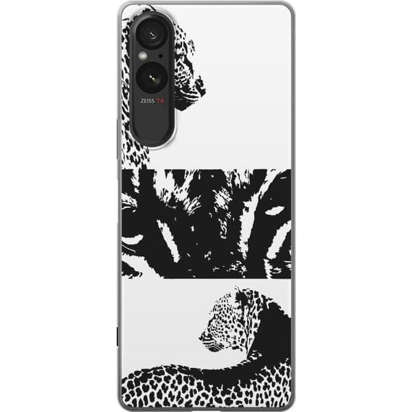 Sony Xperia 10 VI Läpinäkyvä kuori Leopard Faces