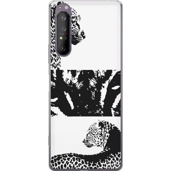 Sony Xperia 1 II Läpinäkyvä kuori Leopard Faces