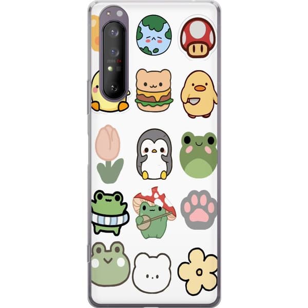 Sony Xperia 1 II Gennemsigtig cover Kawaii Friends