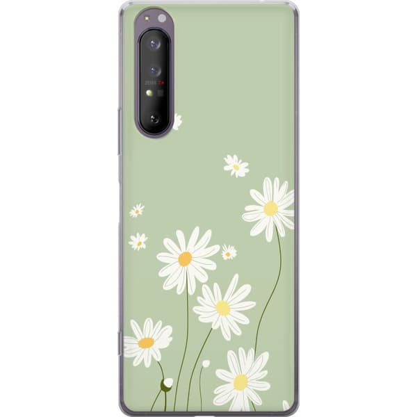Sony Xperia 1 II Läpinäkyvä kuori Papukaijanpaparit - kukallinen kuviointi ruotsalaiseen kesätyyliin
