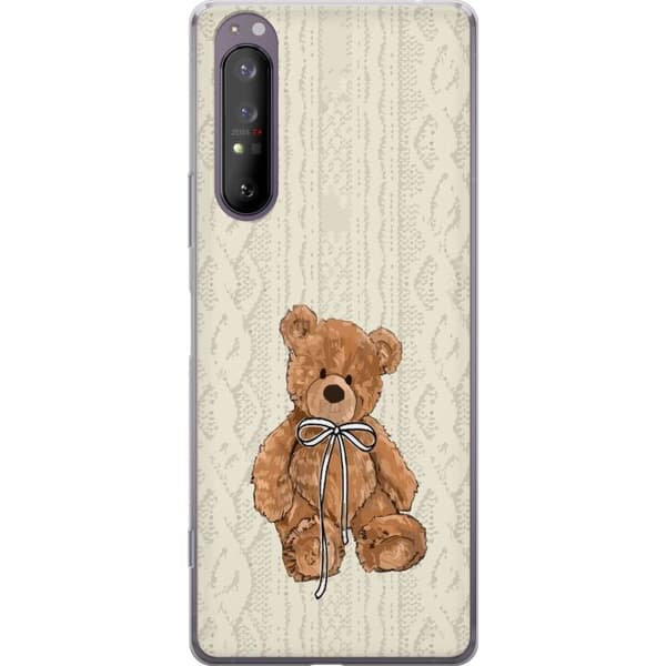 Sony Xperia 1 II Gjennomsiktig deksel Liten Bamse – klassisk bamse i enkel design