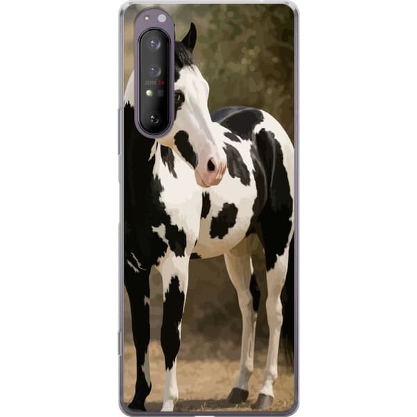 Sony Xperia 1 II Läpinäkyvä kuori Kaunis Hevonen - elegantti hevonen kuva-aihe