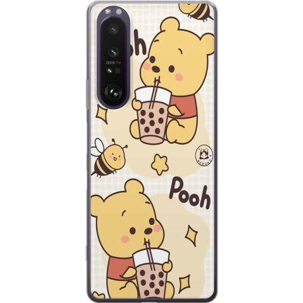 Sony Xperia 1 III Gennemsigtig cover Nalle Pooh-stil - klassisk bjørnemotiv i en ny fortolkning