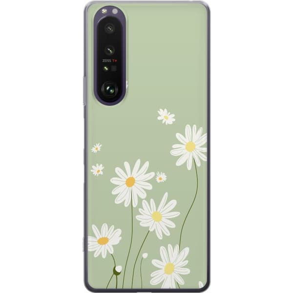 Sony Xperia 1 III Genomskinligt Skal Prästkragar – blommigt mönster i svensk sommarstil