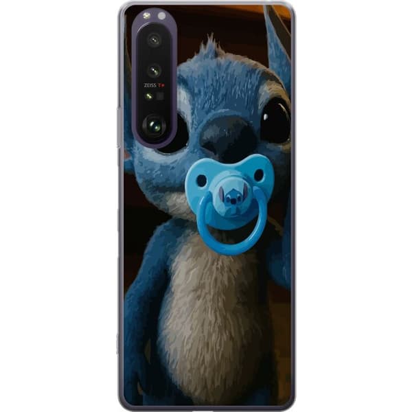 Sony Xperia 1 III Gjennomsiktig deksel Stitch & Napp - babytema med søt karakter