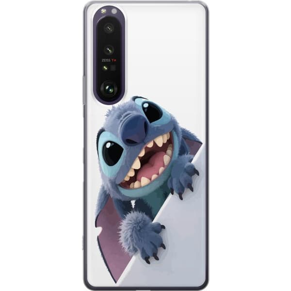Sony Xperia 1 III Genomskinligt Skal Happy Stitch – glad figur med charmig uttryck