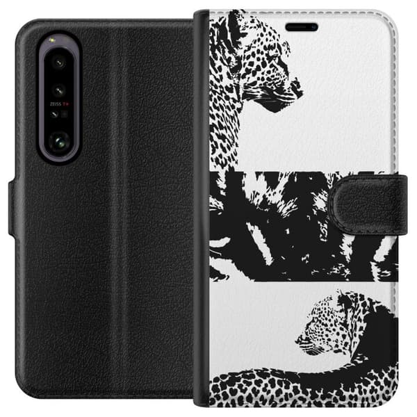 Sony Xperia 1 IV Lommeboketui Leopard Faces
