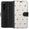 Miniatyrbilde 1 av 3: Sony Xperia 1 IV Lommeboketui Teddybakgrunn - søte teddybjørner mot en myk bakgrunn