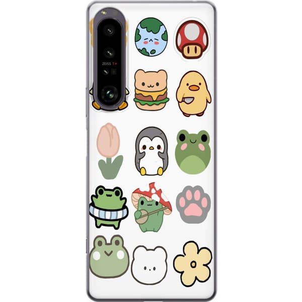 Sony Xperia 1 IV Genomskinligt Skal Kawaii Friends – söta figurer i japansk stil