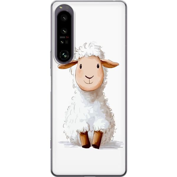 Sony Xperia 1 IV Läpinäkyvä kuori Suloinen Lammas - lasten ja vauvan tuotteita sarjakuvatyyliin