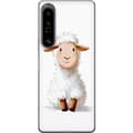 Pikkukuva 1 / 3: Sony Xperia 1 IV Läpinäkyvä kuori Suloinen Lammas - lasten ja vauvan tuotteita sarjakuvatyyliin