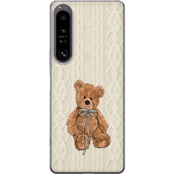 Sony Xperia 1 IV Genomskinligt Skal Liten Nalle – klassisk nalle i enkel design