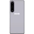 Miniatyrbillede 1 af 3: Sony Xperia 1 IV Gennemsigtig cover Lilla Blomminimalisme - stilfuldt blomstermotiv på lilla baggrund
